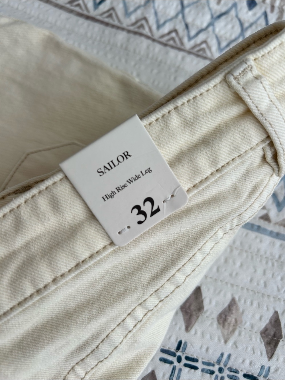 Rolla’s Sailor High Rise Wide Leg Jeans Cream Size 32 NWT - Picture 12 of 12